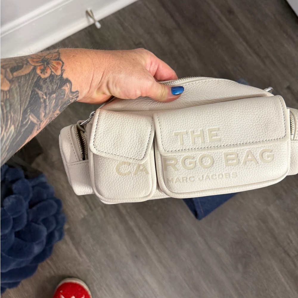 Marc Jacobs Cream Leather Cargo Belt Bag